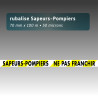 Rubalise plastique Sapeur Pompier Ne pas franchir 75 mm x 100 m